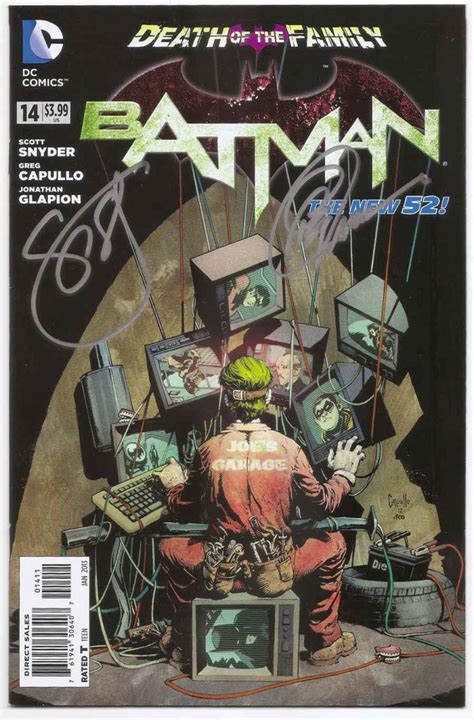 Autographed Batman New 52 22 NM Signed Scott Snyder Greg Capullo Doc