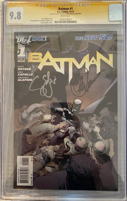 Autographed CGC 98 CGC Batman 25 The New 52 Signed Synder and Capulla PDF