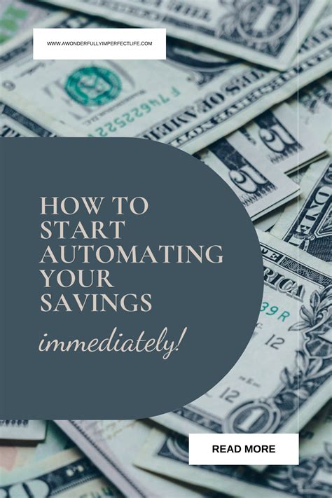 Automate your savings.