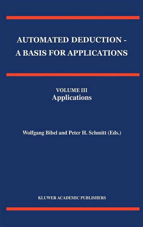 Automated Deduction : A Basis for Applications Epub