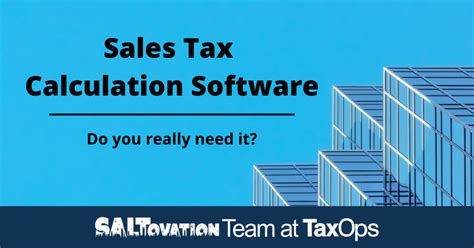 Automated sales tax calculation tools: