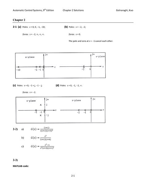 Automatic Control Systems 9th Edition Solutions Manual Epub