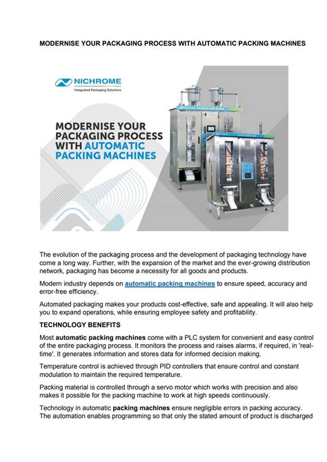 Automatic Packing Machine Price: 5 Insights to Drive Your Purchasing Decision