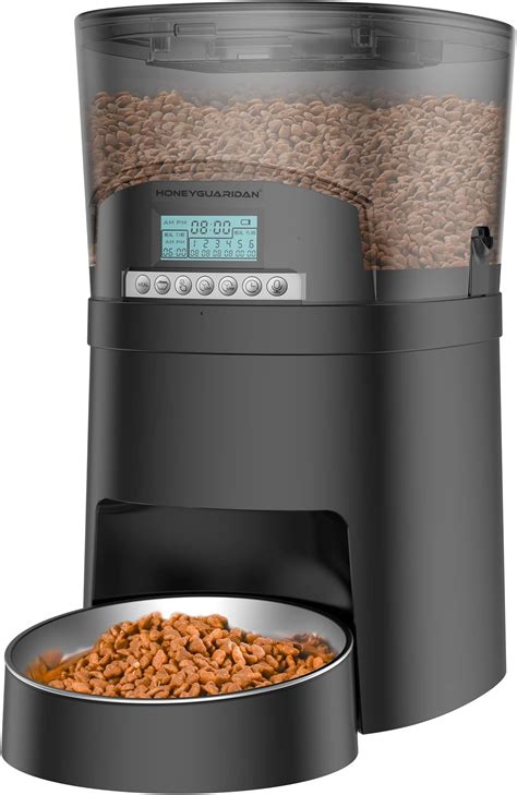 Automatic cat feeder with portion control