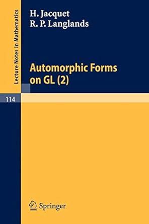 Automorphic Forms on GL, Part 1 Epub