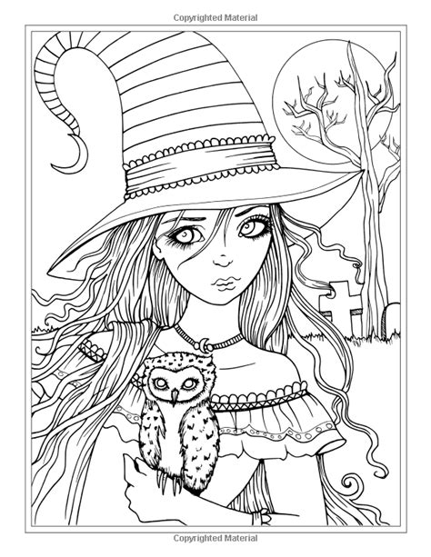 Autumn Fantasy Coloring Book Halloween Witches Vampires and Autumn Fairies Coloring Book for Grownups and All Ages Reader