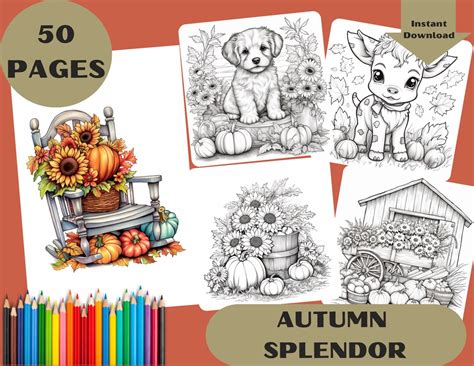 Autumn Splendor Coloring Relaxation Included PDF