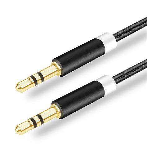 Auxiliary Audio Cable Microphone Gold Plated Reader