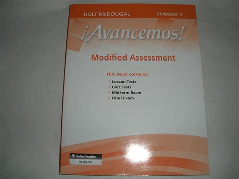 Avancemos! 1 Modified Assessment Ebook Reader