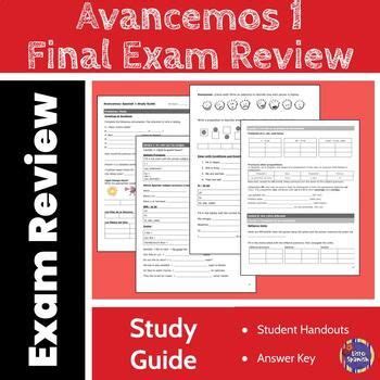 Avancemos Spanish Packet Answer Key PDF