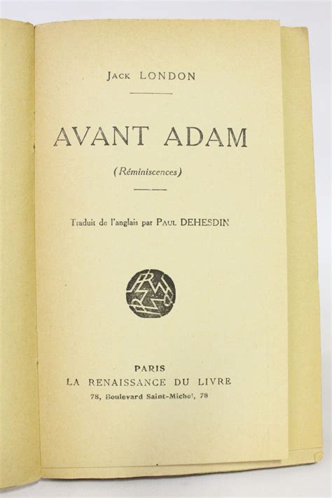 Avant Adam French Edition