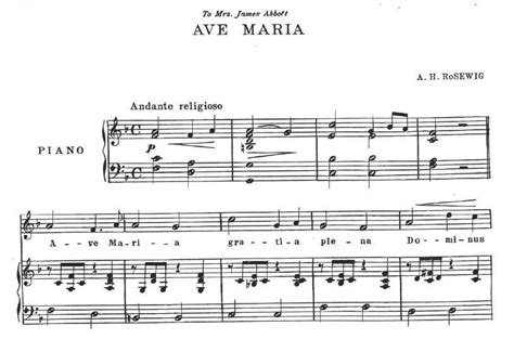 Ave Maria Rosewig Sheet Music Ebook Ebook PDF