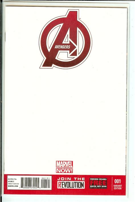 Avengers Blank Variant Issue 1 Reader