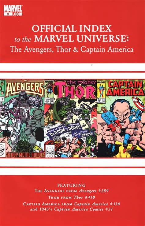 Avengers Official Index to the Marvel Universe Reader