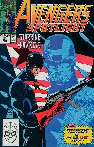 Avengers Spotlight 34 Featuring Hawkeye and USAgent Marvel Comics Doc