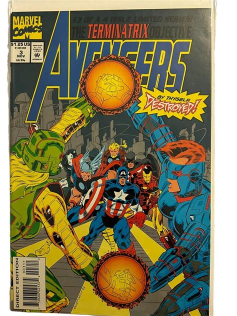 Avengers The Terminatrix Objective 1993 3 of 4 Reader