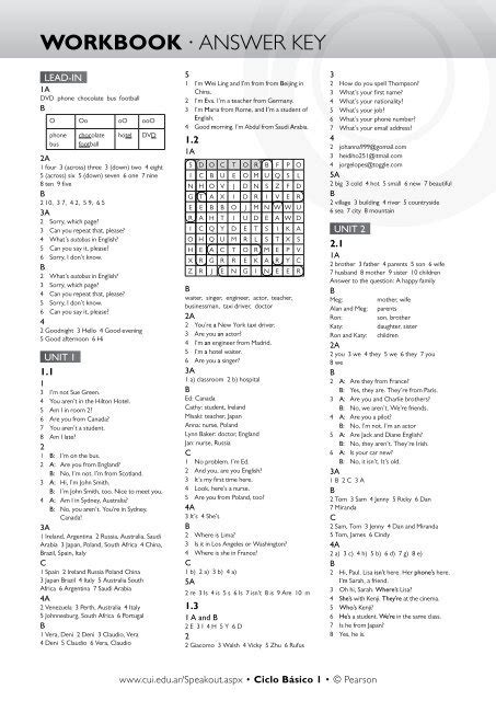 Aventura 1 Workbook Answers PDF