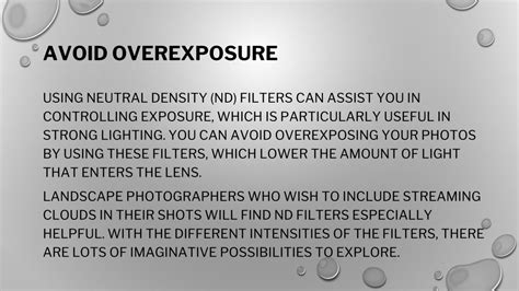 Avoid Overexposure: