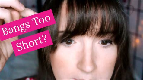 Avoid bangs that are too short.