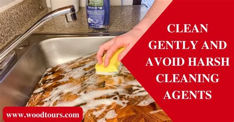 Avoid harsh cleaning agents: