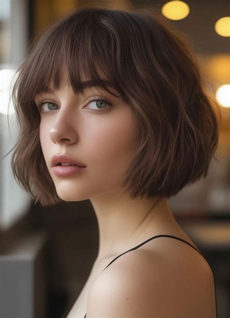 Avoid styles that add width to the face, such as blunt bangs or a short, round bob.