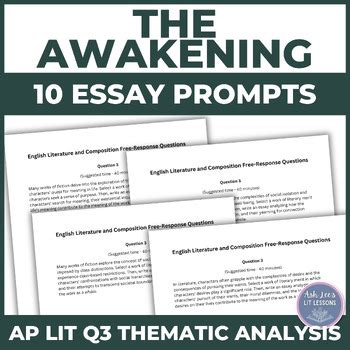 Awakening AP Lit MCQ: Embark on a Journey of Literary Exploration