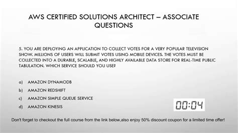 Aws Solution Architect Certification Questions Kindle Editon