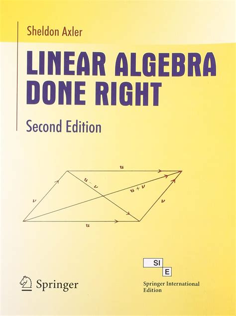 Axler Linear Algebra Done Right Solutions Reader