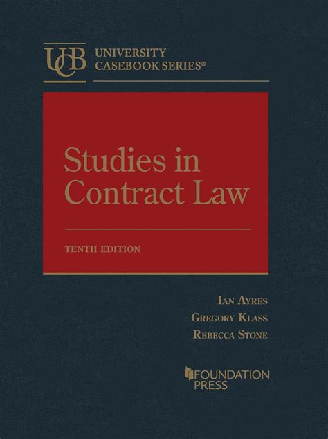 Ayres and Klass Studies in Contract Law 8th Edition Doc