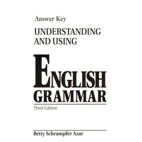 Azar Grammar Answer Key Third Edition Kindle Editon