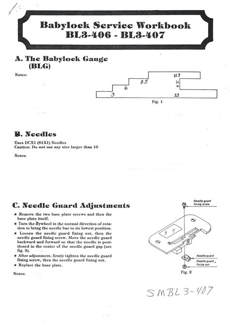 BABYLOCK BL3 407 SERVICE MANUAL Ebook Doc