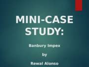 BANBURY IMPEX CASE STUDY ANSWERS Ebook PDF