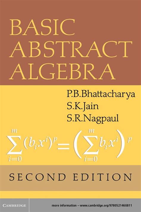 BASIC ABSTRACT ALGEBRA BHATTACHARYA SOLUTION MANUAL Ebook Epub