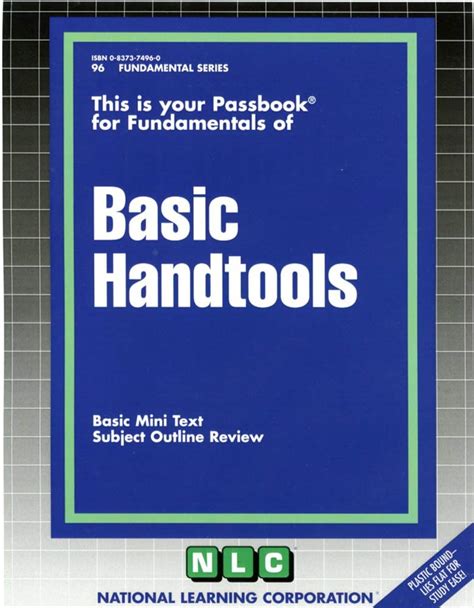 BASIC HANDTOOLS Fundamental Series Passbooks Epub