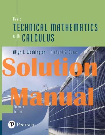 BASIC TECHNICAL MATHEMATICS WITH CALCULUS SOLUTION MANUAL Ebook Reader