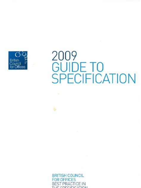 BCO GUIDE TO SPECIFICATION 2009 Ebook PDF