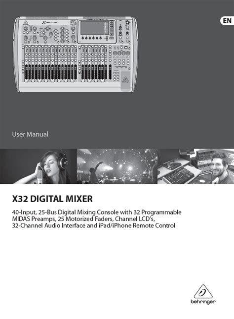 BEHRINGER X32 MANUAL DOWNLOAD Ebook PDF