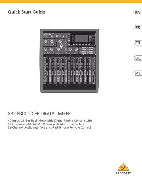 BEHRINGER X32 MANUAL ESPANOL Ebook Reader