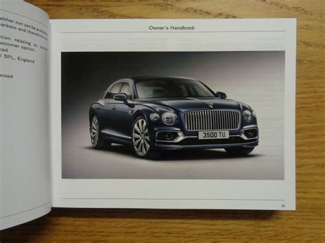 BENTLEY CONTINENTAL FLYING SPUR OWNERS MANUAL Ebook Doc