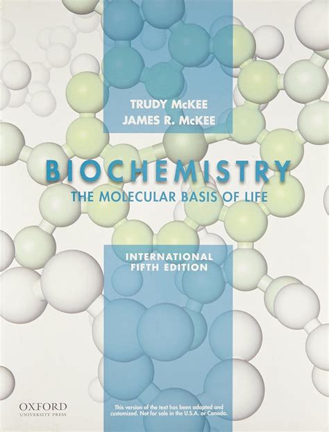 BIOCHEMISTRY THE MOLECULAR BASIS OF LIFE 5TH EDITION MCKEE Ebook Epub