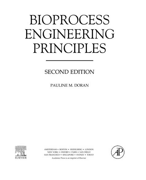 BIOPROCESS ENGINEERING PRINCIPLES SECOND EDITION SOLUTION Ebook Kindle Editon