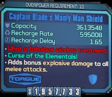 BL2 Manly Shield Mod: Shield Yourself with Masculinity