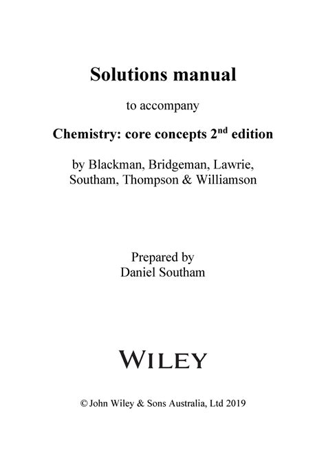 BLACKMAN CHEMISTRY SOLUTIONS MANUAL Ebook Doc