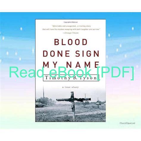 BLOOD DONE SIGN MY NAME Ebook Epub