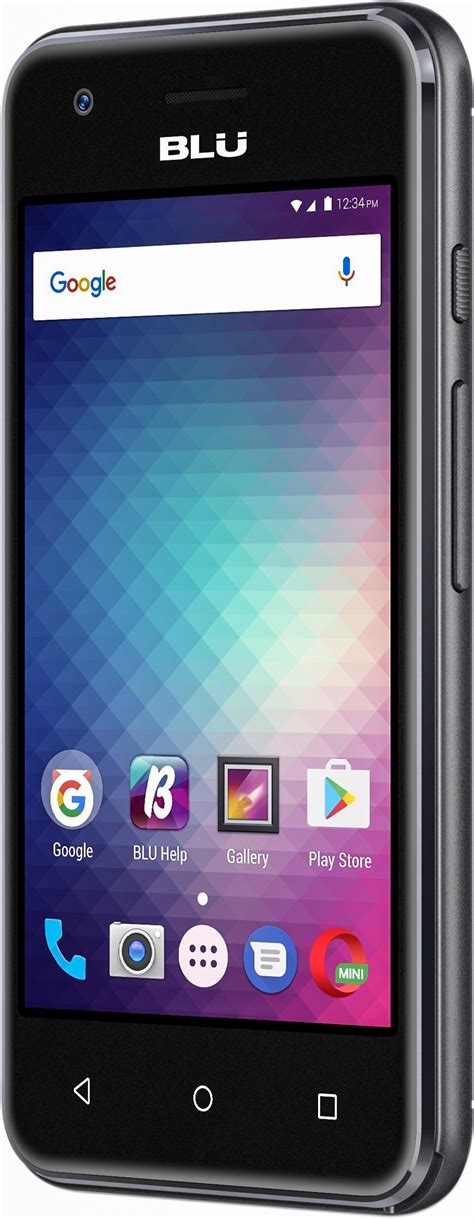 BLU Dash Smartphone Unlocked Black Reader