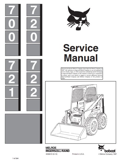 BOBCAT 720 SERVICE MANUAL Ebook Doc