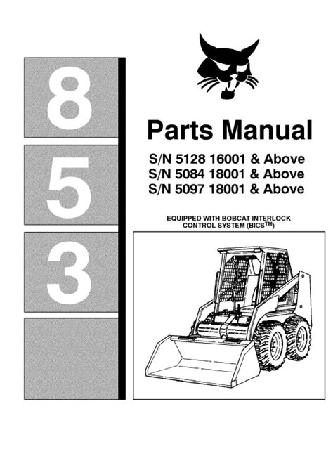 BOBCAT 853 PARTS MANUAL Ebook PDF