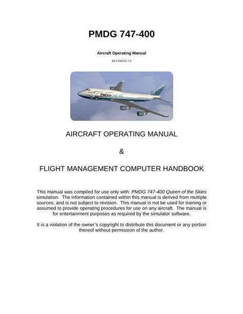 BOEING 747 300 OPERATING MANUAL Ebook PDF