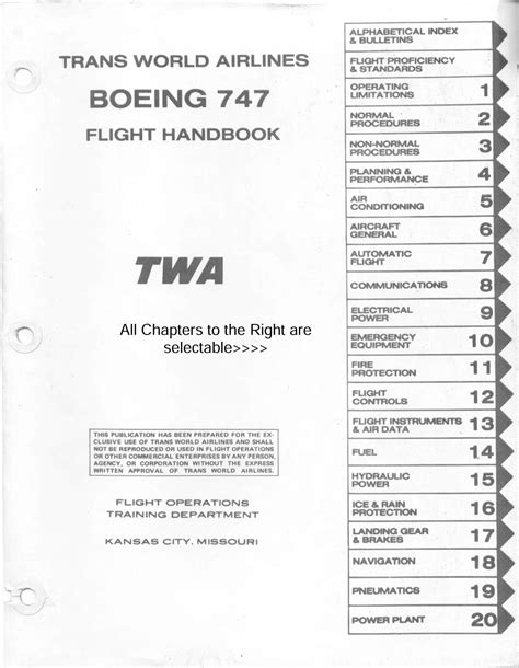 BOEING 747 FLIGHT MANUAL PDF DOWNLOAD Ebook Kindle Editon