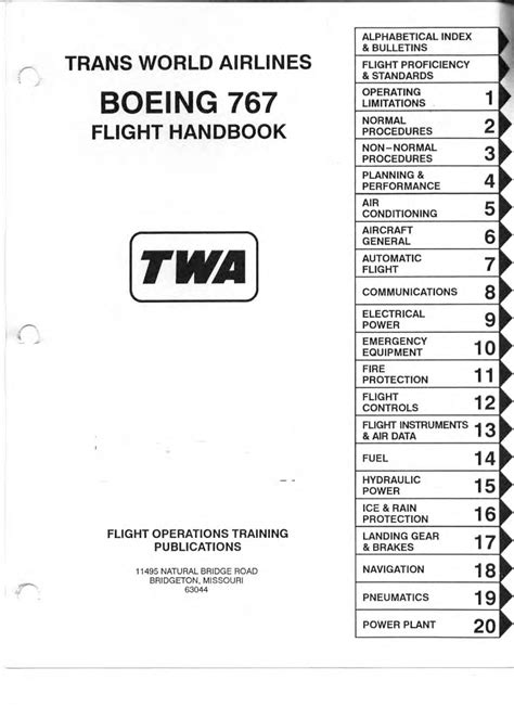 BOEING 767 FLIGHT MANUAL Ebook Doc